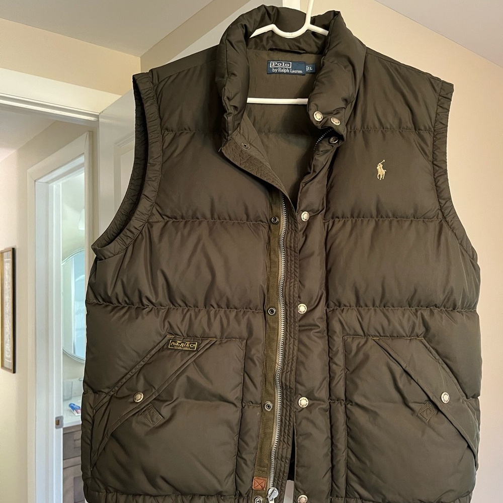 Polo by Ralph Lauren Men's Olive Puffer Vest